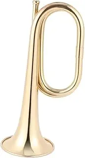 ULDIGI 1pc Bugle Trumpet Brass Instruments Student Trumpet Flat Trumpet Bag Cloth Glove Red Made of Brass