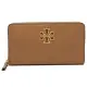 【TORY BURCH】雙T-LOGO皮革拉鍊長夾-駝