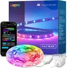S1 AI LED Strip Lights for Bedroom - 16.4Ft Smart RGB Light Strips with IC and R