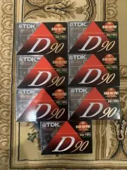 NEW! Qty.7 TDK D90 Type I High Output Precision Audio Cassettes BLANK TAPES