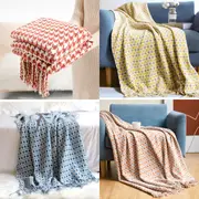 Cozy Decorative Knit Woven Throw Blanket Sofa Throw Bed Throw Bed Blanket