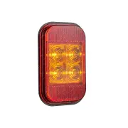 LED Autolamps Amber Indicator/Reflector Light 12-24 Volt 4 LED Lamp Only Bulk