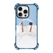 iPhone 16 Pro Bounce Case MagSafe Compatible Coffee in Bed Transparent