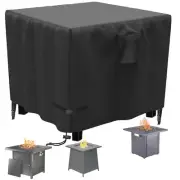 Waterproof Heavy Duty 600D Gas Fire Pit Table Cover Square 32 x 32 x 25 Inch