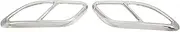 2PCS Quad Exhaust Tip Cover Tail Throat Decoration Replacement for FPACE XFL 2021 High Grade Exhaust Pipe Output Cover Made Of Stainless Steel With Self Adhesive Design For Easy