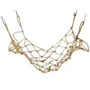 Pet Bird Parrot Hanging Hammock Ladder Toy Swing Hamster Rope Cage Perch Net