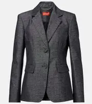 [Altuzarra] Altuzarra Fenice cotton and silk blazer AU 16 black