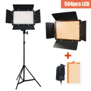 LSP 500 LED Light Panel Stand Kit Photography Video Studio Lighting Dimmer Mount