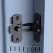 BiceNoning Barn Door Lock, 90 Degree Bifold Flip Door Latch, Stainless Steel Angle Latch Lock for Barn, Bathroom, Outdoor, Garage