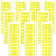 Pack of 1000 VIP Inlet Bands, BetterJonny Inlet Bands with VIP Waterproof Event Wristbands, Paper Bracelets, Printable Secure Bands, Ideal for Safety at Events, Weddings (Yellow)