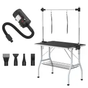 Advwin Pet Grooming Table Dog Cat Salon Table + Pet Hair Dryer