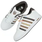 K-SWISS 08389-103 白X咖啡 防水材質休閒運動鞋【有12號、13號】313K 免運費加贈襪子