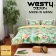 【日本西村Westy】亞熱帶微風雙人4件組-綠-標準雙人床包組