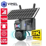 4G Security Camera Solar Battery Powered 128GB Farm 12X Alarm System Outdoor