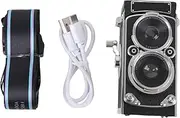 Vintage Mini Digital Camera, Portable Retro TLR Style Point Shoot Compact Small Camera, 1080P FHD Video, 12MP Autofocus, 1200mAh, Built in Memory Card (32GB)