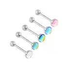 Steel Rainbow Color Piercing Jewelry Body Jewelry Tongue Piercings Tongue Ring