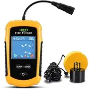 LCD Color Screen Portable Wired Fish Finder 100M Depth Range Sonar Echo Sounders Fishfinder GTRH