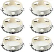 SUNCHSEN 6 Pcs 6 inch Musical Tambourine Tamborine Drum Round Percussion KTV Party