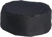 [LIFKOME] Breathable Mesh Top Skull Cap Adjustable Professional Chef Hat for Comfortable Cooking Adults for Catering and Kitchen Use Black