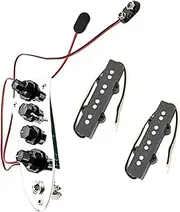 Yardwe 1 Set String Jb Bass Pickup Set Humbucker Style Easy Install Compact Design for Bass Players Accessory for Musicians and Bands