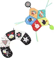 Prone B Bed Pillows Black and White Tummy Time Educational Educational Plaything Plaything Pp Cotton Colorful GREENADSCAPE