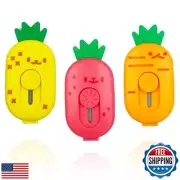 Mini Retractable Box Cutters - 3Pcs Cute Pineapple Paper Cutter Letter Opener