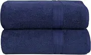 [Trends Alley] Bourgeois Luxury Bath Sheet Set (Pack of 2) | 90x165cm | 100% Combed Cotton (600 GSM) | Extra Large Jumbo Bath Towels Set | Ultra-Soft & Absorbent | Quick-Drying & Durable | Earth-Friendly