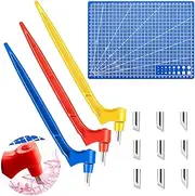 Craft Cutting Tool,360 Degree Rotating Cutting Tools,15/30/45 Degree Blades Cutting Mat for DIY Craft Hobby Scrapbook