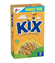 Kix Whole Grain Breakfast Cereal Crispy Corn Cereal Puffs Family Size 18 oz