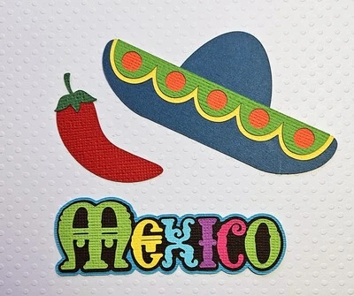 Mexico Boy Set. Scrapbook, Card Making Paper Piecing