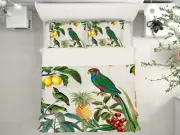 3D Parrot Pineapple A018 Bed Pillowcases Quilt Duvet Cover Andrea Haase Zoe
