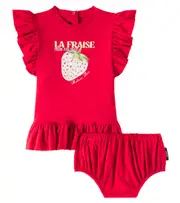 [Balmain Kids] Balmain Kids Baby cotton jersey dress M 24 red