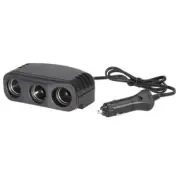 Narva 81048BL Cigarette Lighter Plug with Extended Lead and Triple Accessory ...