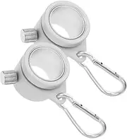 COSMEVIVI 2pcs Flagpole Buckle Flagpole Swivel Rings Flagpole Collar Ring Flagpole Clamp Flagpole Rotating Rings Flag Pole Grommet Rings Rotating Flag Pole Mounting Rings Clip Pole Rings