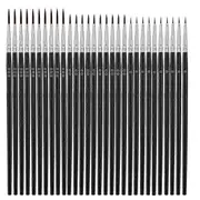 60Pcs Thin Detail Paint Brushes Fine Tip Paint Brushes Set with 3 Size 000 00 0 Liner Brush for Crafts Watercolor Black