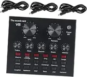 COSMEVIVI -one Sound Mixer Board Condenser Microphone Effects Male Female Voice Transformer for Broadcasting