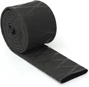 ULTECHNOVO 100mm x 1m Non-Slip Heat Shrink Tubing Insulation Handle Wrap Waterproof Racket Grip Black Fishing Rod Handle