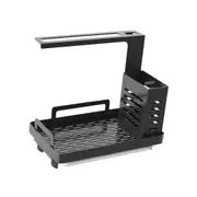 Kitchen Dish Sink Accessory Caddy Organizer - Black