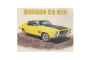 Holden Monaro HQ GTS Yellow Sign 40.5 x 31.5cm