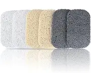 6PCS Bar Soap Saver Holder for Shower, Self Draining Pads for Soap Lift Dish, Soaps Savers Tray Mat for Bathroom