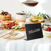 12 Pcs Price Tag Holder Display Sign Mini Chalk Board Signs for Food