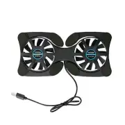 Foldable Mini Notebook Cooler Laptop USB Double Cooling Computer Fan Stand X8T7