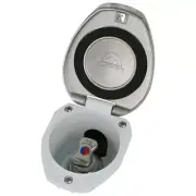 Scandvik Recessed T-Handle Mixing Valve - Stainless Steel with White Cup