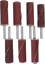 Cylindrical Sanding Drum Grinder Attachments 7pcs Sandpaper Stick Nail Sanding Bands Drum Sander Kit Sandpaper Roll