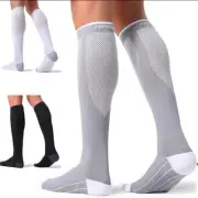 Compression Socks 5XL (6 Pair) Black/Blue (4 Pair) Gray/White