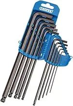 Draper 33719 Extra Long Metric Hexagon and Ball End Hexagon 10 Keys Set