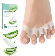 Welnove Toe Separators - 8 Pcs Toe Spacers for Women and Men - Restoring Toes