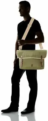 Ben Sherman Messenger Bag Men's Olive Green Pack Laptop Flight Travel
