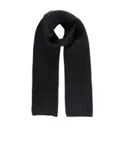 monogram-pattern scarf One size Black