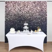 8 ft Vinyl PHOTO BACKGROUND Gold Glitter Backdrop Party Events Home Decorations